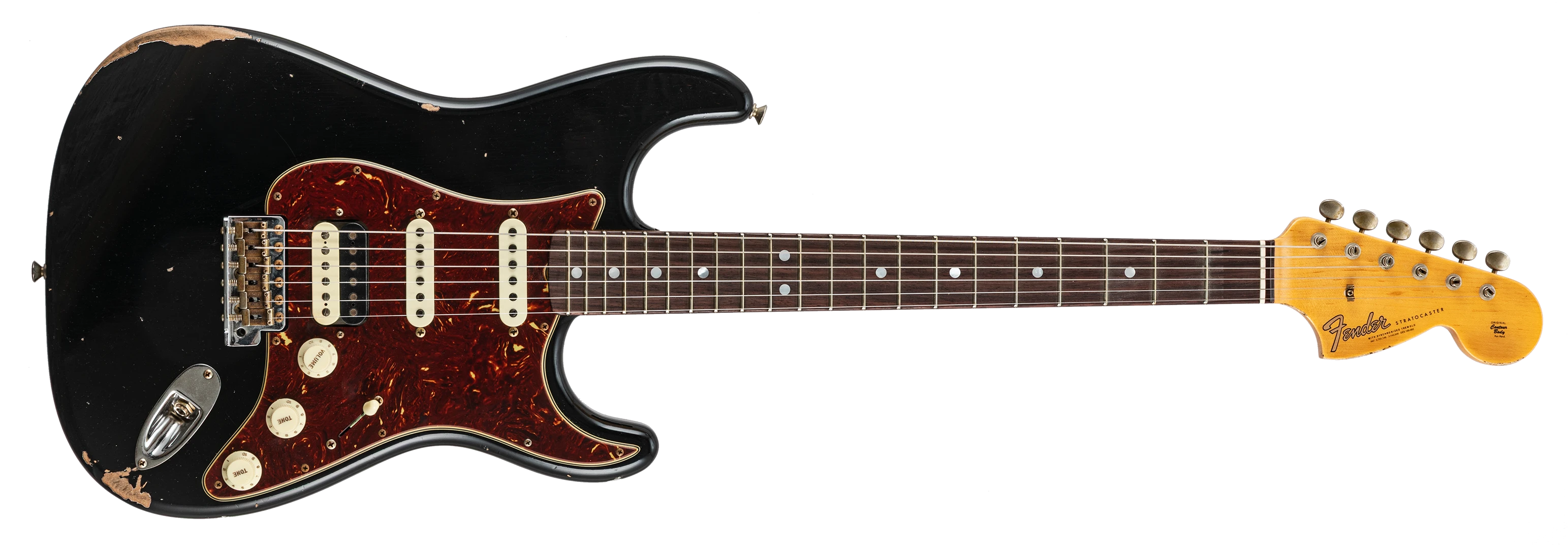 Fender Custom Shop Limited Edition '67 HSS Stratocaster Relic Electric Guitar - Aged Black